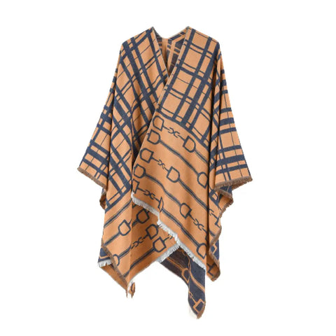 Cape poncho femme chaud