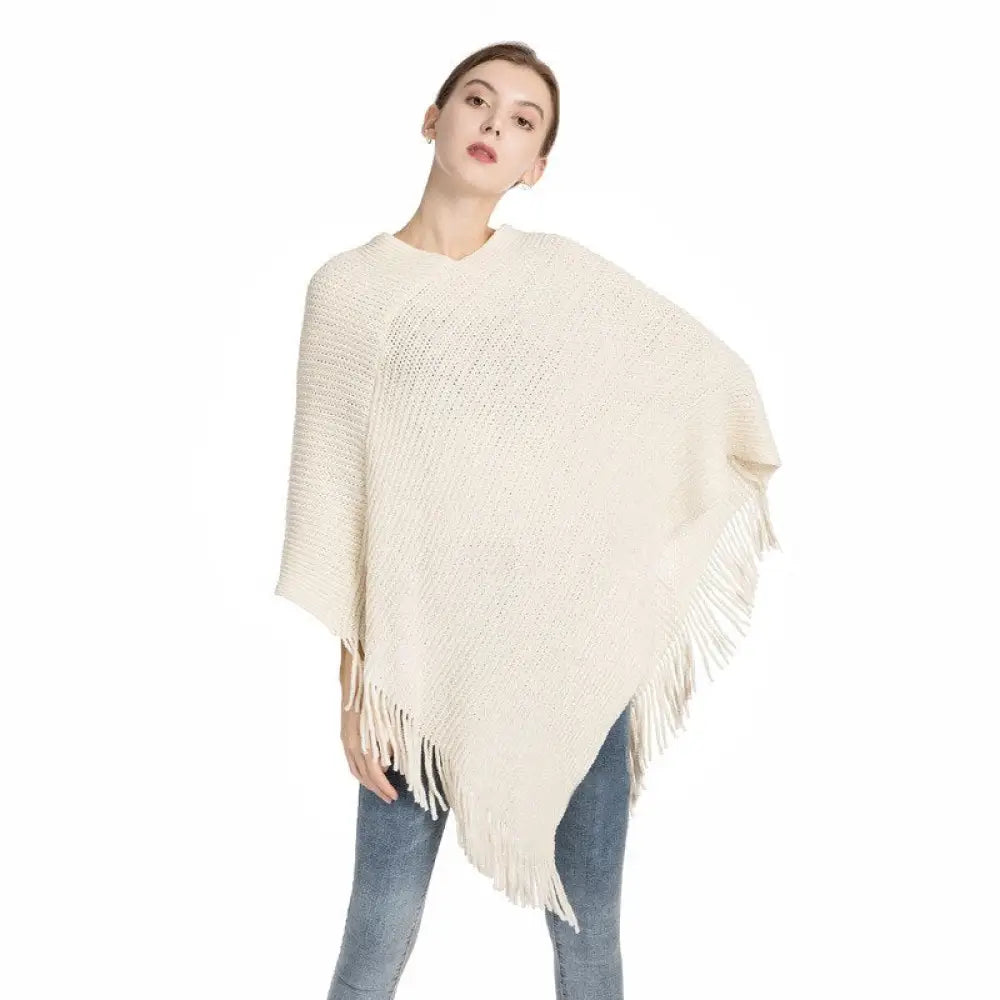 Cape poncho femme laine