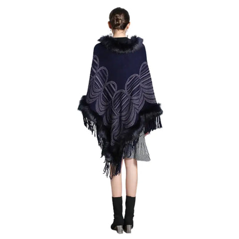 Cape poncho hiver femme