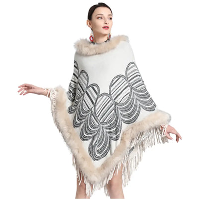 Cape poncho polaire femmes