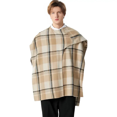 Cape poncho polaire homme