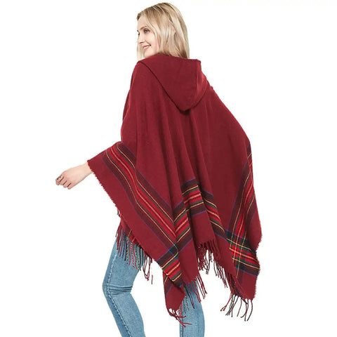 Châle Poncho Polaire Pour Femme