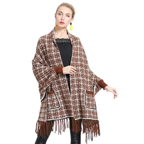 Poncho femme en solde