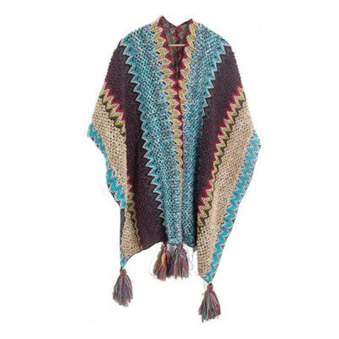 Foulard poncho femme