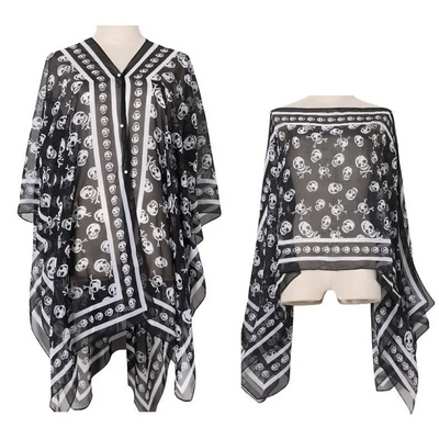 Grand poncho femme