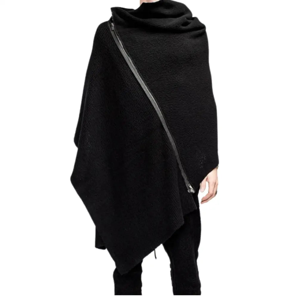 Laine poncho homme