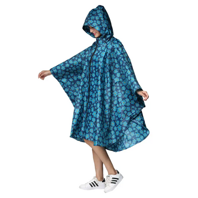 Long poncho étanche pour femme