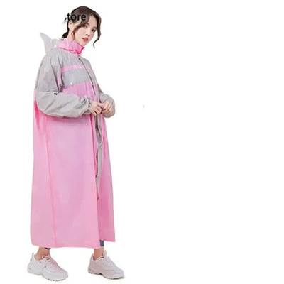 Long poncho femme étanche