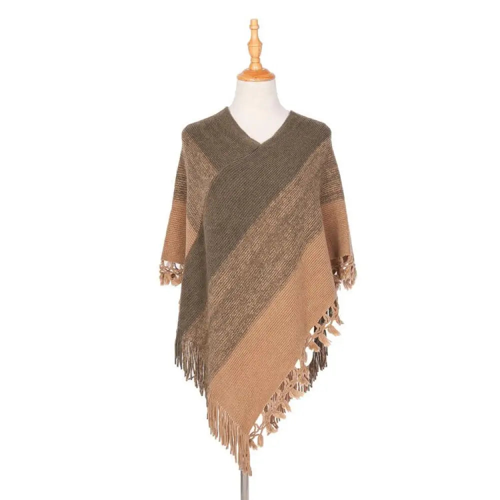 Manteau cape femme poncho