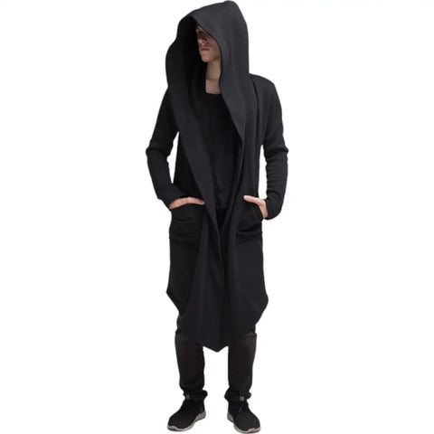 Manteau long poncho homme