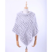 Poncho a tricoter pour femme