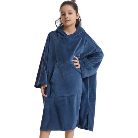 Poncho bain enfant chaud