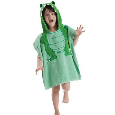 Poncho bain manches longues enfants