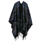 Poncho cape femme tricot