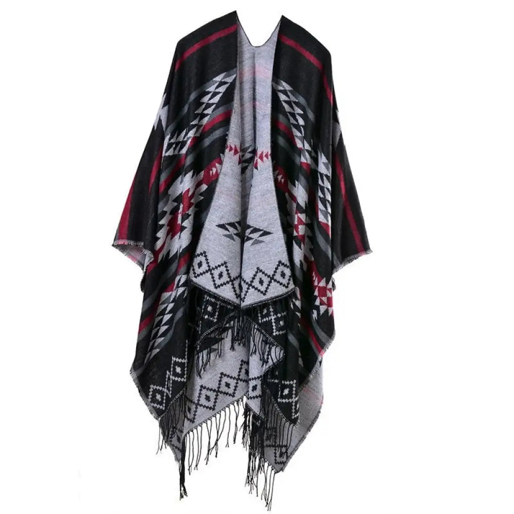 Poncho cape femme tricot