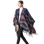 Poncho cape femme tricot