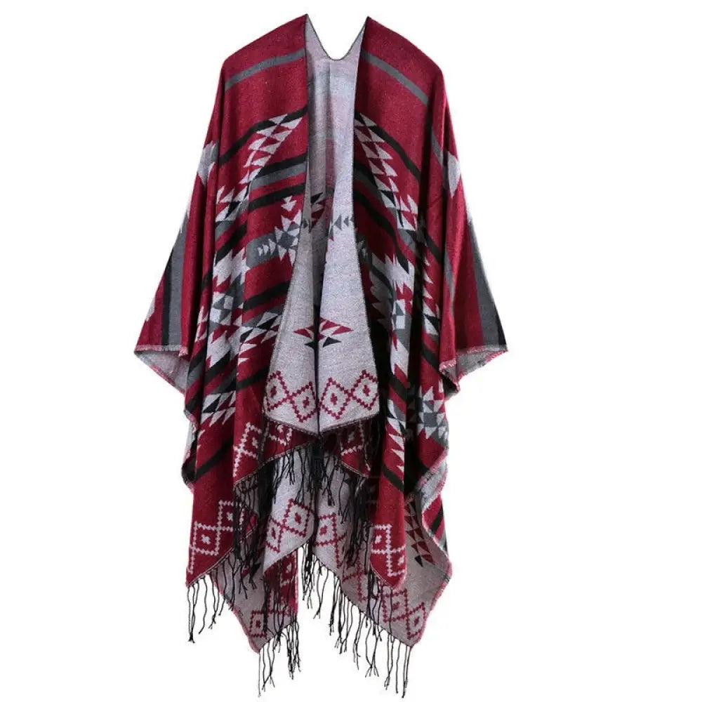 Poncho cape femme tricot