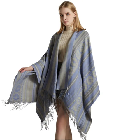 Poncho cape hiver femme