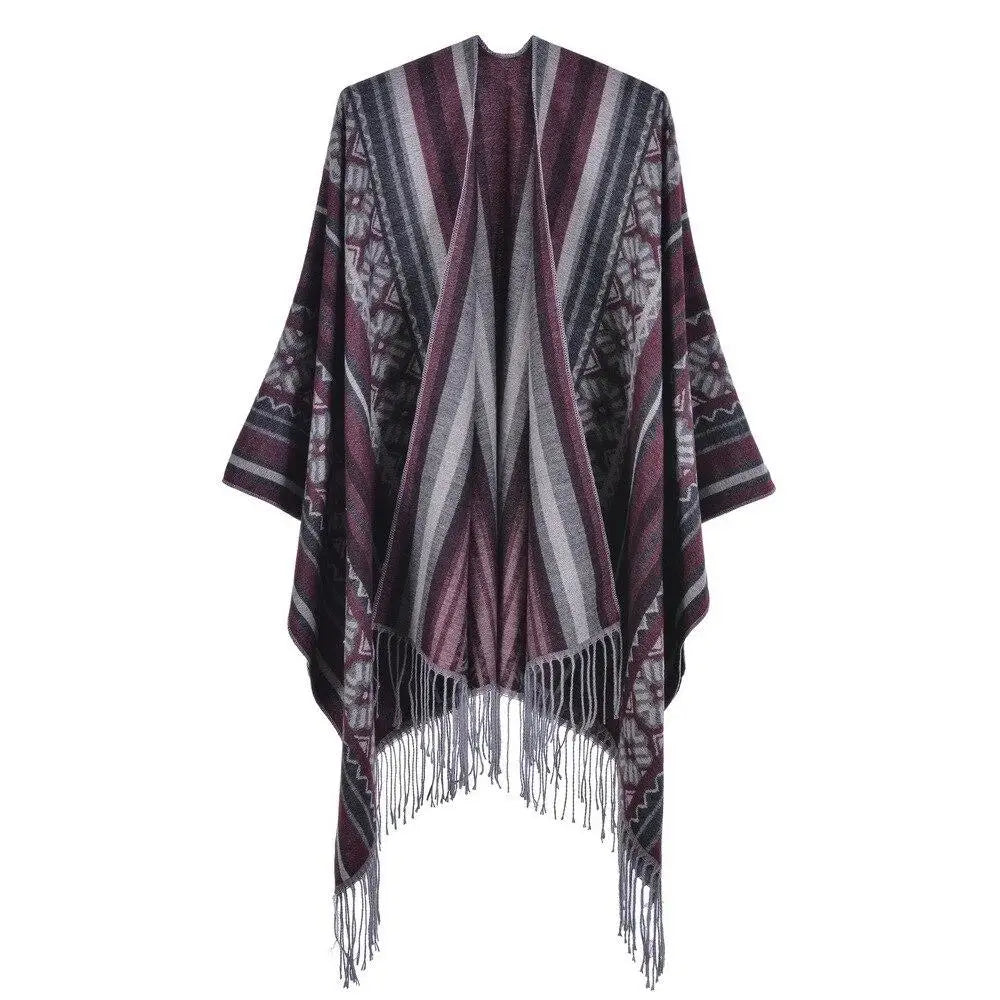 Poncho cape hiver femme