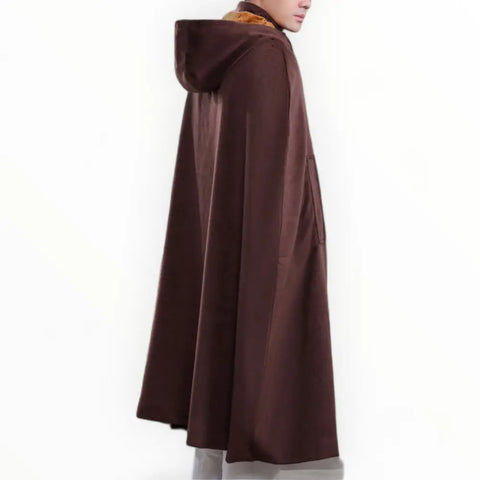 Poncho cape homme long