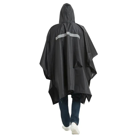 Poncho capuche pluie vélo