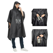 Poncho capuche pluie vélo