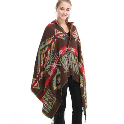 Poncho Chale Polaire Pour Femme