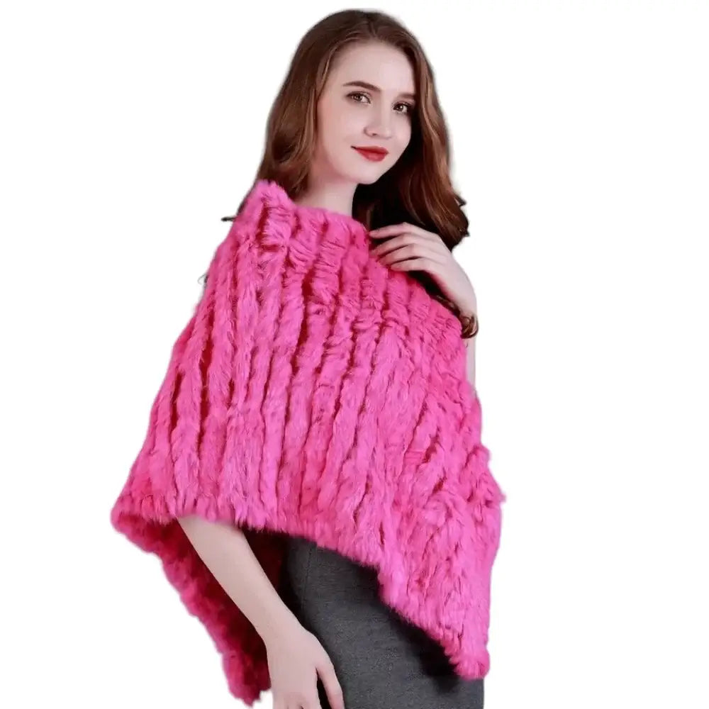 Poncho court femme