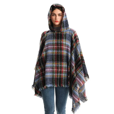Poncho Couverture Polaire Femme