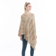 Poncho crochet femme