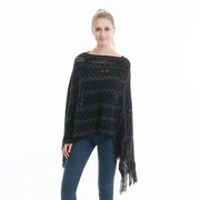 Poncho crochet femme