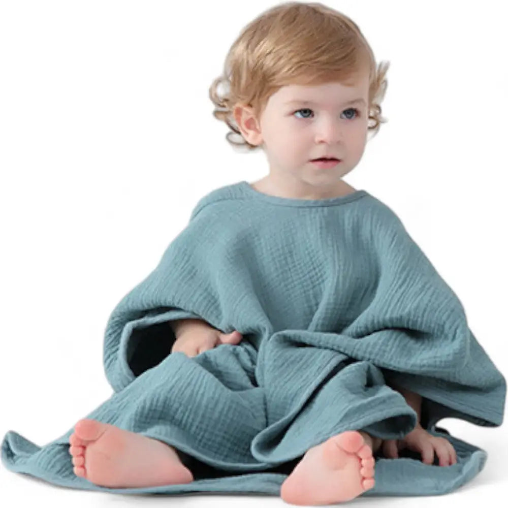 Poncho de bain bébé fille