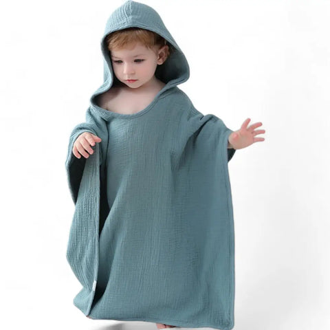 Poncho de bain bébé fille