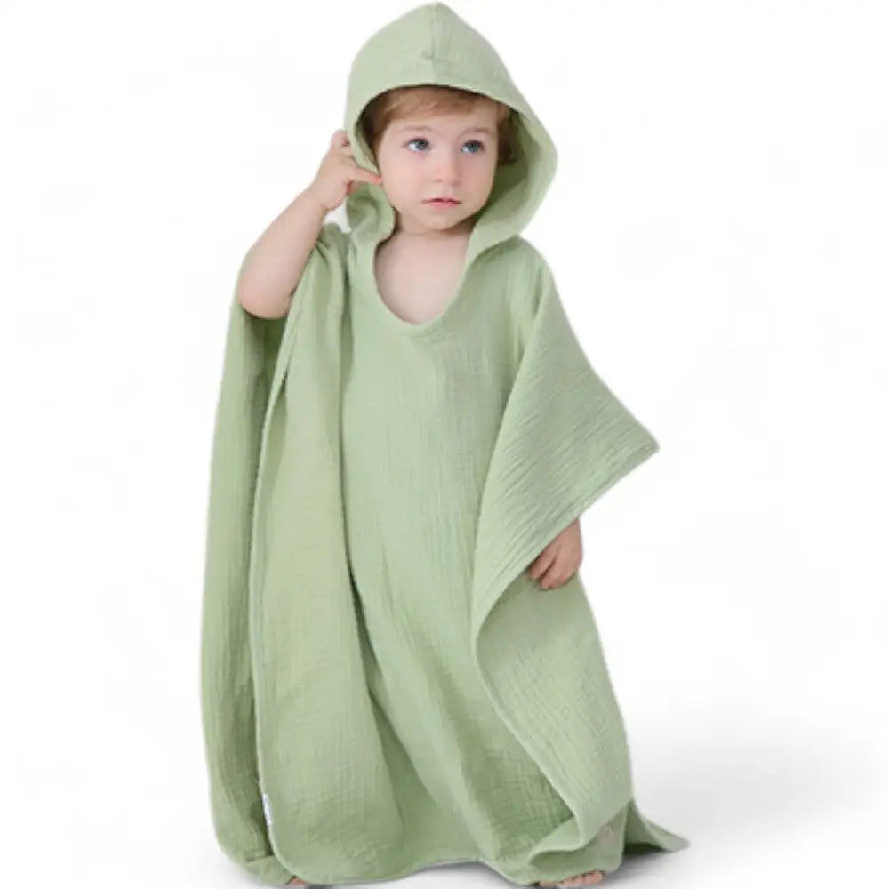 Poncho de bain bébé fille