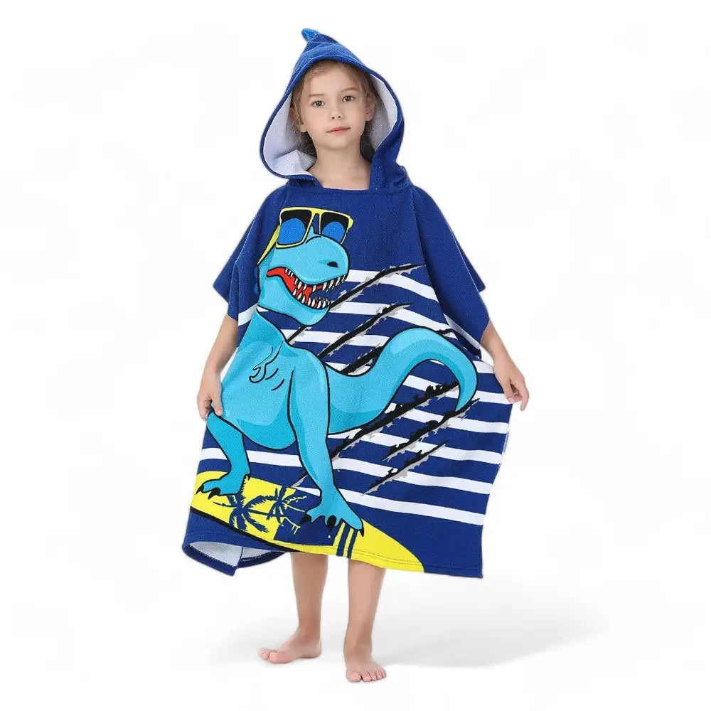 Poncho de bain capuche enfant