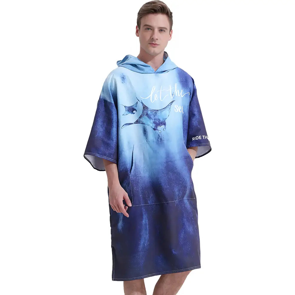 Poncho de bain eponge