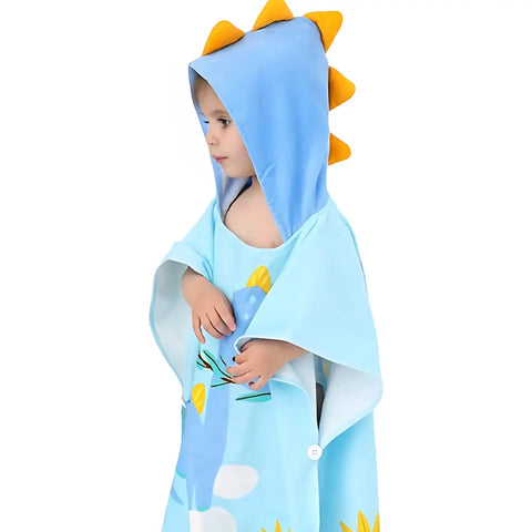 Poncho de plage enfant en coton