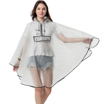 Poncho de pluie femme transparent