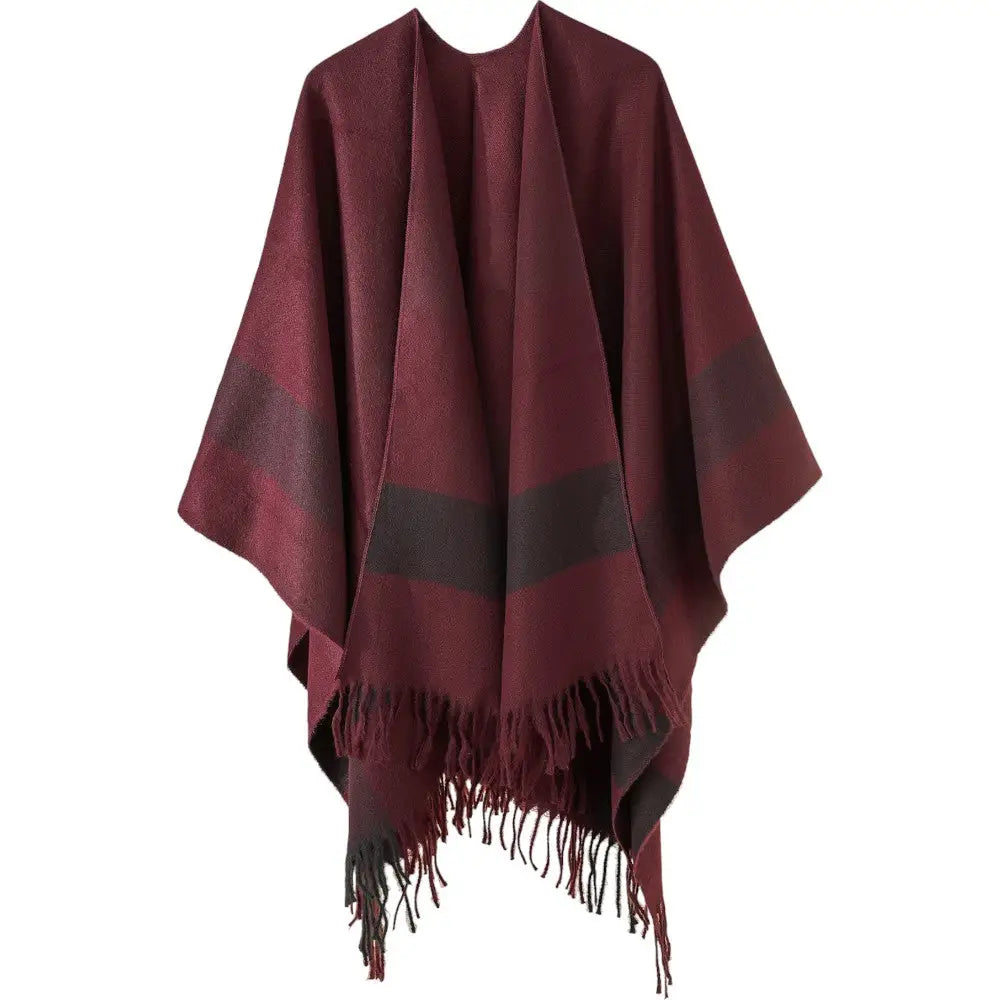 Poncho en laine homme