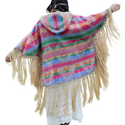 Poncho en laine pour femme