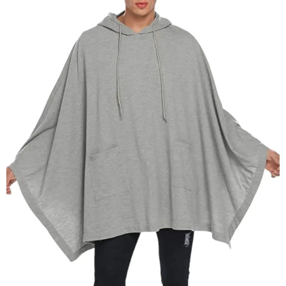 Poncho En Polaire Homme Hiver Chaud Épais - Cape Avec Boutons, Cardigan Oversize, Écharpe Et Chauffe-Épaules Pour Automne Et Hiver