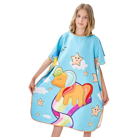 Poncho enfant de bain