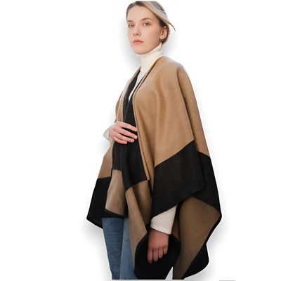 Poncho esprit femme