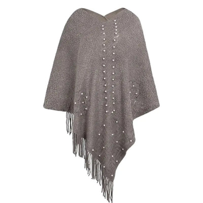 Poncho femme a franges