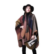 Poncho femme chaud et large