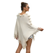 Poncho femme chauds