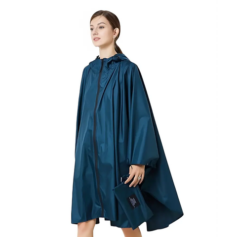 Poncho femme coupe vent