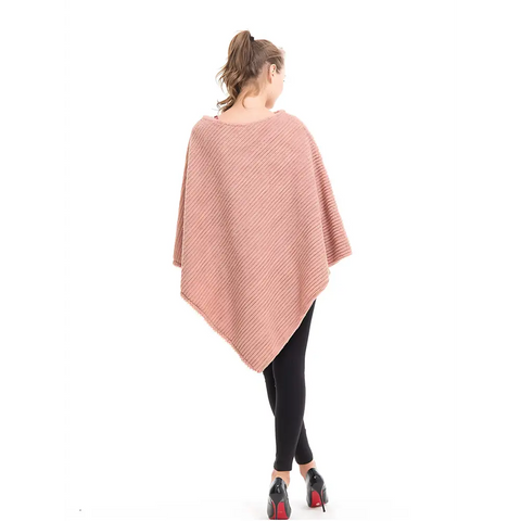 Poncho femme en polaire