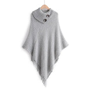 Poncho femme en tricot