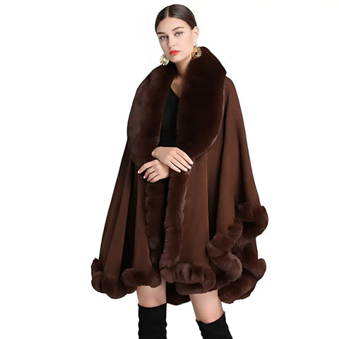 Poncho femme hiver grande taille